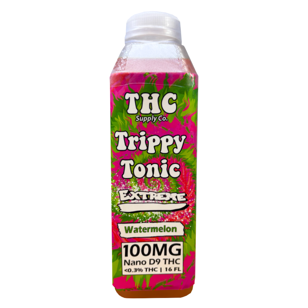 *THCSC Trippy 16oz Bottle 100MG Nano D9 Drink / Watermelon